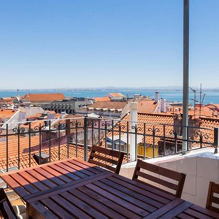 Amazing Rooftop Terrace With River And Historic City View 4 Bedrooms 4 Bathrooms Ac 19Th Century Building Chiado 리스본 외부 사진