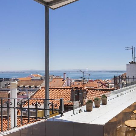 Amazing Rooftop Terrace With River And Historic City View 4 Bedrooms 4 Bathrooms Ac 19Th Century Building Chiado 리스본 외부 사진