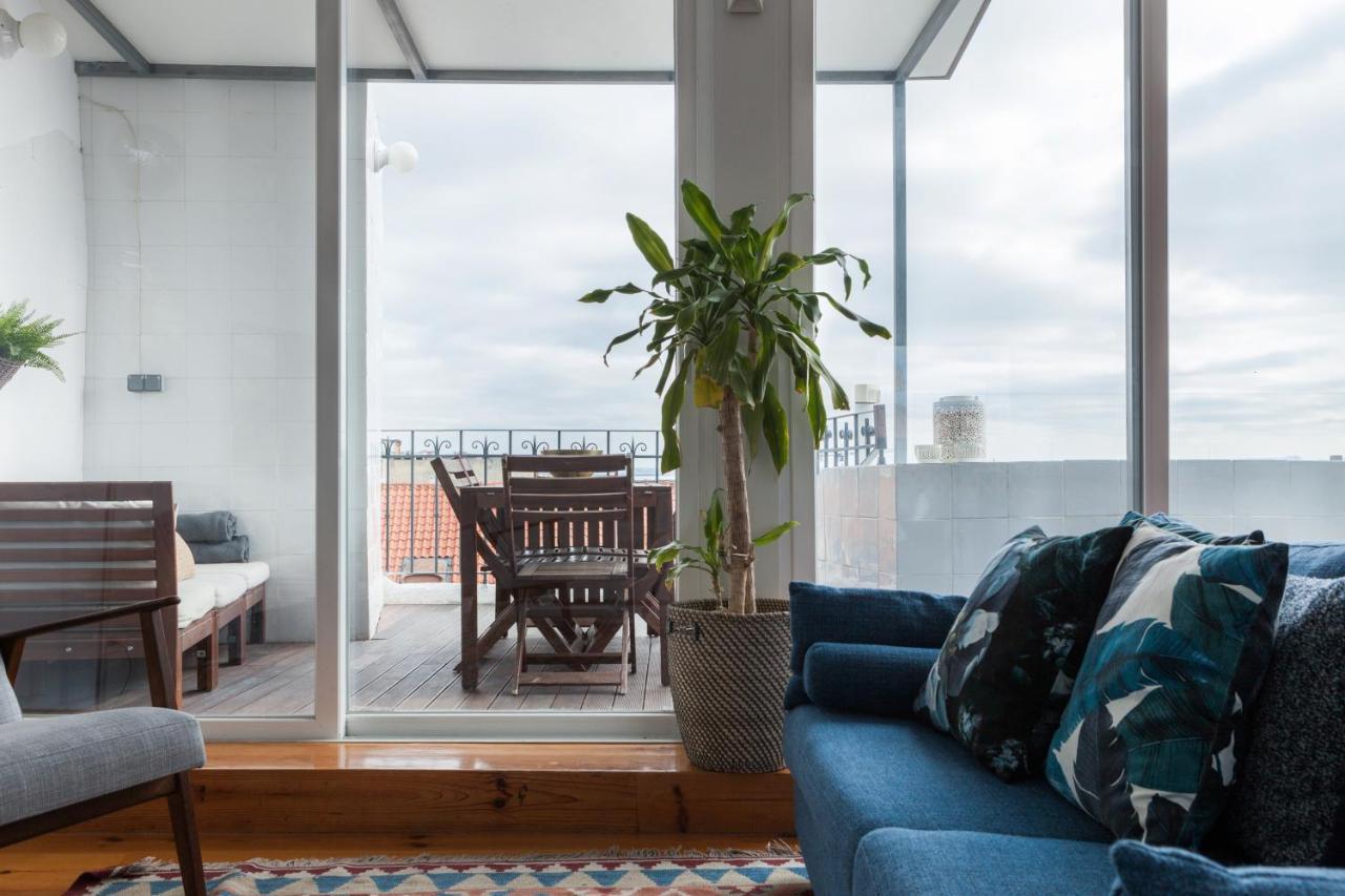 Amazing Rooftop Terrace With River And Historic City View 4 Bedrooms 4 Bathrooms Ac 19Th Century Building Chiado 리스본 외부 사진