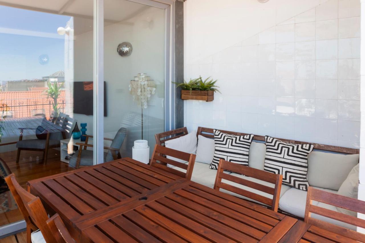 Amazing Rooftop Terrace With River And Historic City View 4 Bedrooms 4 Bathrooms Ac 19Th Century Building Chiado 리스본 외부 사진