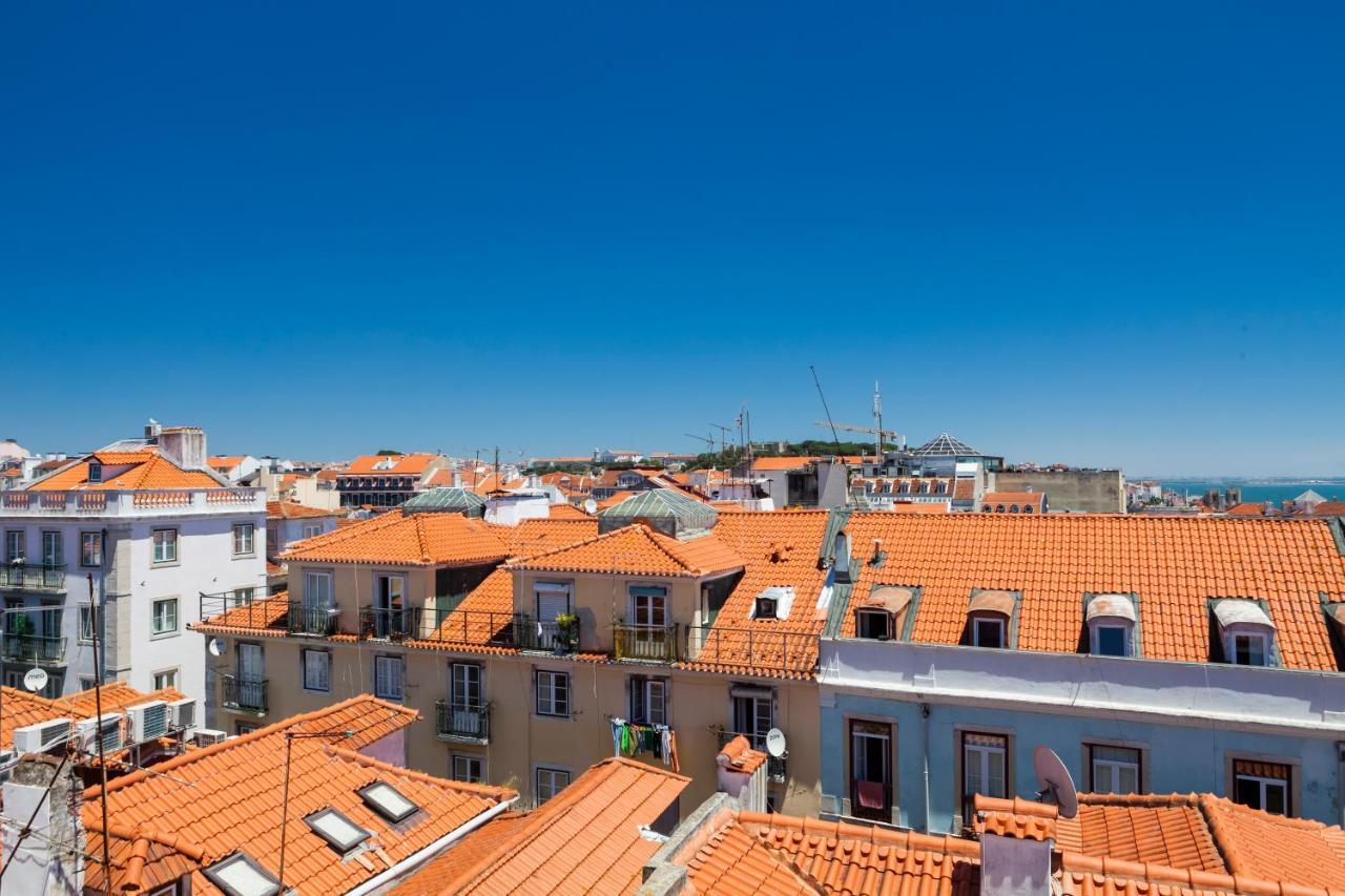Amazing Rooftop Terrace With River And Historic City View 4 Bedrooms 4 Bathrooms Ac 19Th Century Building Chiado 리스본 외부 사진