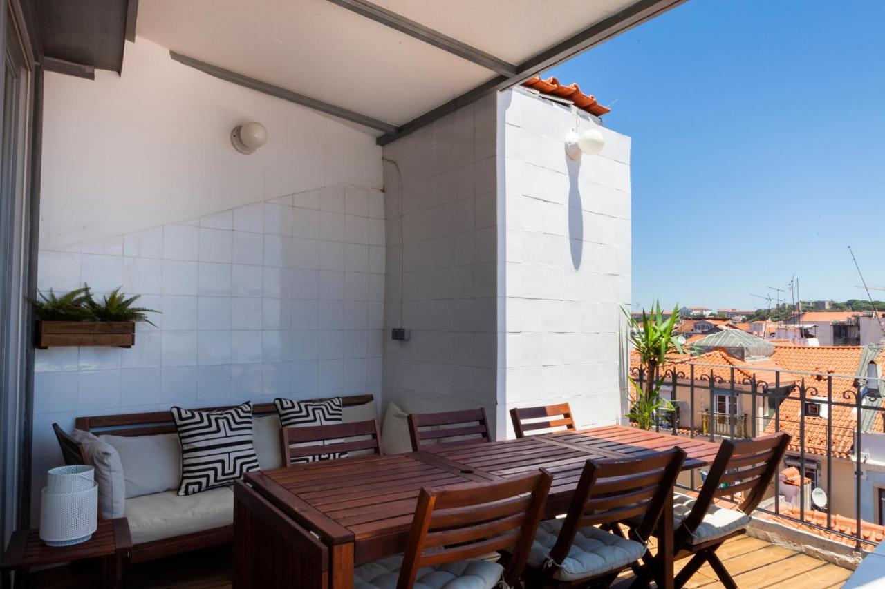 Amazing Rooftop Terrace With River And Historic City View 4 Bedrooms 4 Bathrooms Ac 19Th Century Building Chiado 리스본 외부 사진